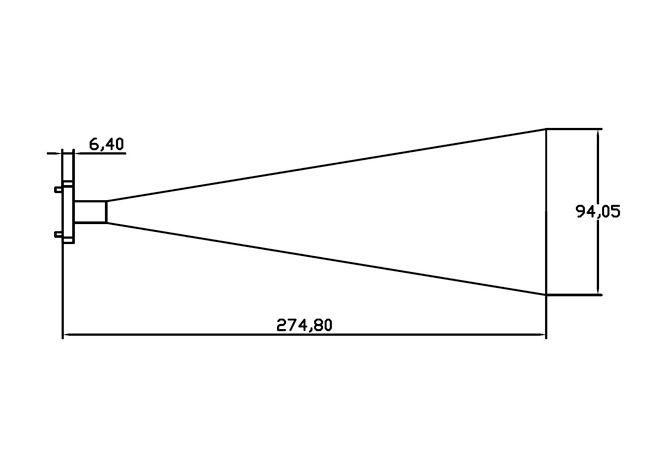 diagram of double ridged waveguide horn antennas 2