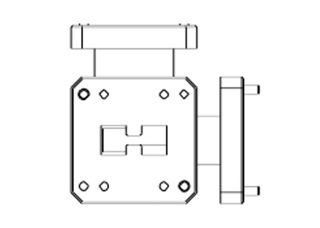 diagram of double ridged waveguide tees